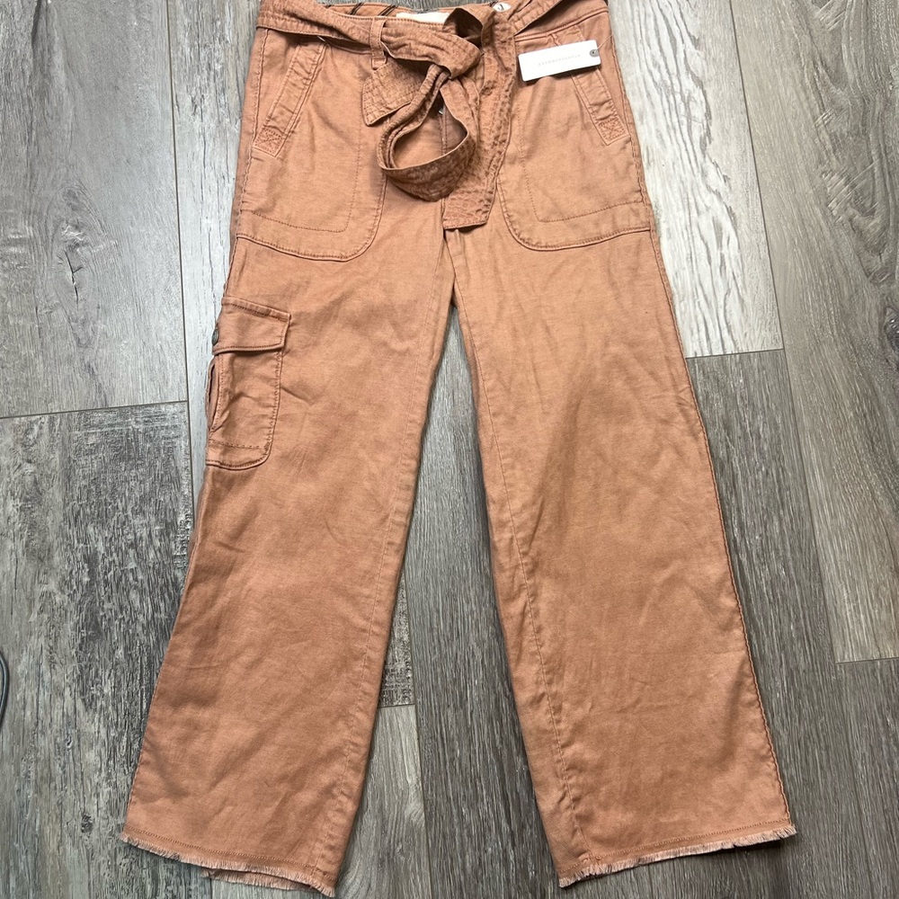 Anthropologie Women's Coral Cropped Pant HEI HEI - Picture 1 of 14